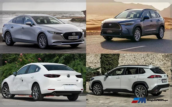 Mazda 3 and Corolla Cross